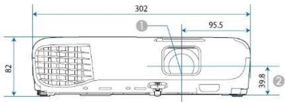 EPSON EBW49 - Dimensions externes - 1