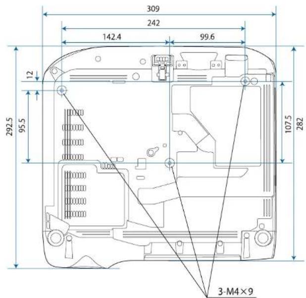 EPSON EBW49 - Dimensions externes - 1