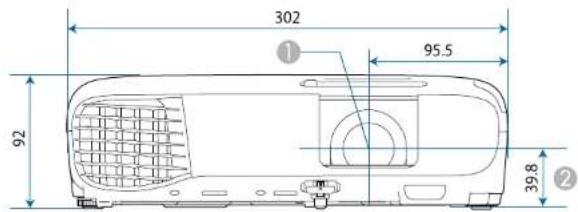 EPSON EBW49 - Dimensions externes - 2
