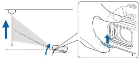 EPSON EBW49 - Réglage de la hauteur de l'image - 1
