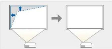 EPSON EBW49 - Correction de la forme de l'image à l'aide de Quick Corner - 1