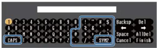 EPSON EBW49 - Utilisation du clavier affiché - 1