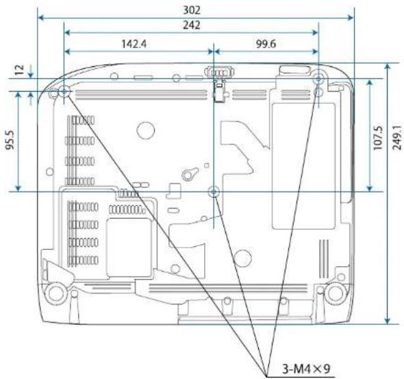 EPSON EBW49 - Dimensions externes - 1