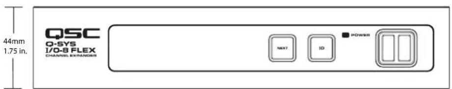 QSC IO8 Flex - Statut des canaux flex out - 2