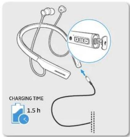 SENNHEISER MOMENTUM InEar Wireless Black - Charger la batterie du casque - 1