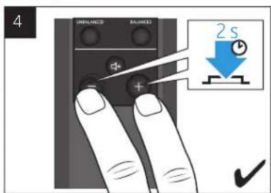 SENNHEISER HE 1 - Régler le niveau de signal des entrée audio INPUT - 4