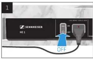 SENNHEISER HE 1 - Réinitialiser les réglages d'usine - 1