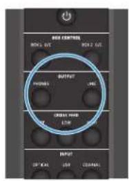 SENNHEISER HE 1 - Selectionner la sortie audio OUTPUT - 2