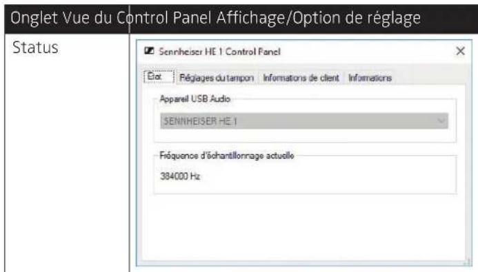 SENNHEISER HE 1 - Utiliser le Sennheiser Control Panel - 1