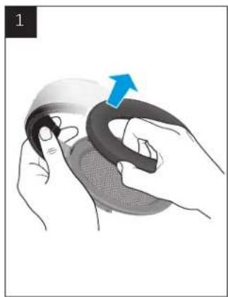 SENNHEISER HE 1 - Remplacer les coussinets d'oreille - 1