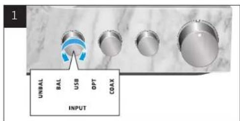 SENNHEISER HE 1 - Régler le niveau de signal des entrée audio INPUT - 1
