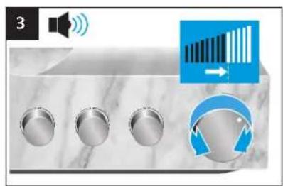 SENNHEISER HE 1 - Régler le niveau de signal des sorties audio OUTPUT - 3