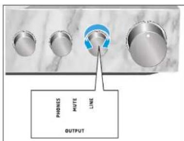 SENNHEISER HE 1 - Selectionner la sortie audio OUTPUT - 1