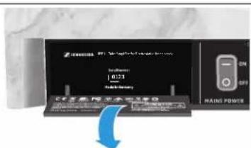 SENNHEISER HE 1 - Indications de danger à l'arrière du produit - 2