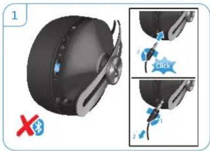 SENNHEISER MOMENTUM 2 Wireless - Raccorder le casque en utilisant le câble audio - 1