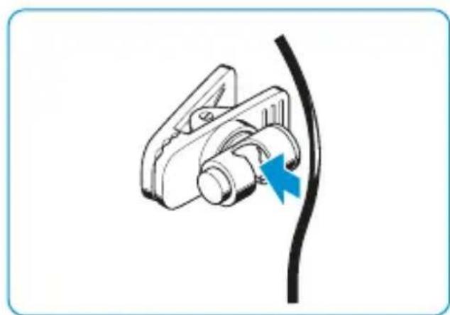 SENNHEISER HMEC 2621 - Attaching the cable clip - 1