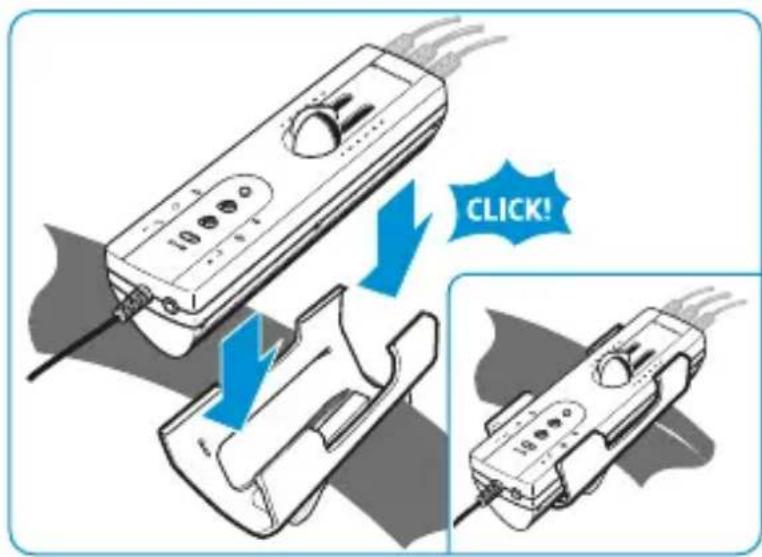 SENNHEISER HMEC 2621 - Attaching the belt clip - 2