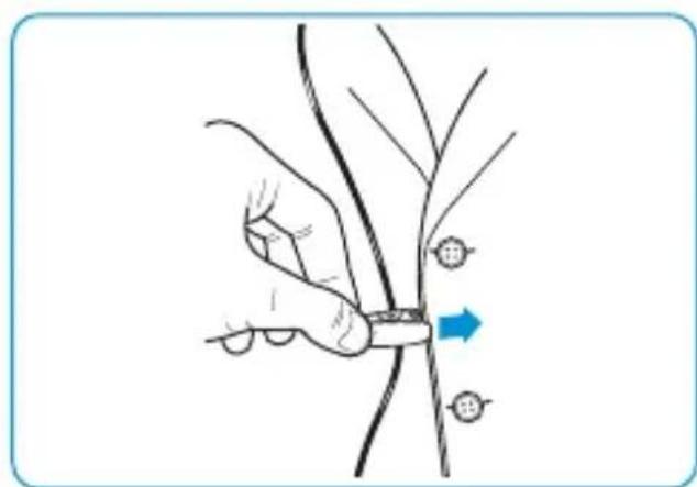 SENNHEISER HMEC 2621 - Attaching the cable clip - 2