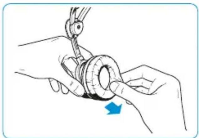 SENNHEISER HMEC 2621 - Remplacer les coussinets d'oreille - 1