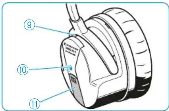 SENNHEISER HMEC 2621 - Switching the TalkThrough function on/off (HMEC 26-2-T only) - 1