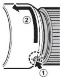 FUJIFILM GF80mmF1.7 R WR - Anbringen der Sonnenblende - 2