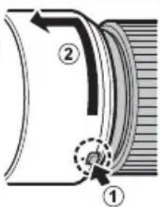 FUJIFILM GF80mmF1.7 R WR - Podłączanie osłony przeciwsłonecznej - 2