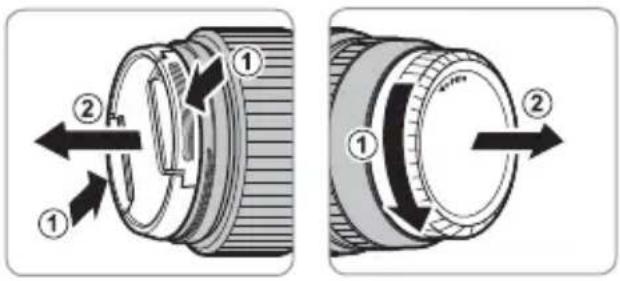 FUJIFILM GF80mmF1.7 R WR - Rimozione dei tappi copri ottica - 1