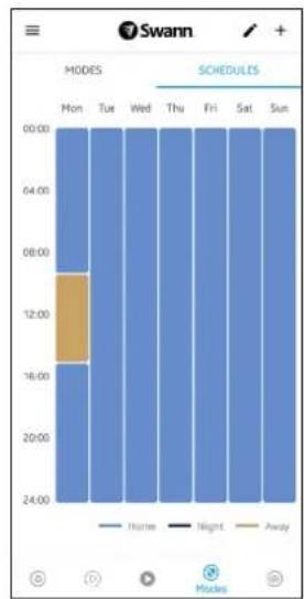 SWANN SWIFISPOTCAM - Création de horaires supplémentaires - 4