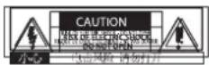 SENNHEISER SL Loudspeaker 52 A - Indications de danger à l'arrière du produit - 1