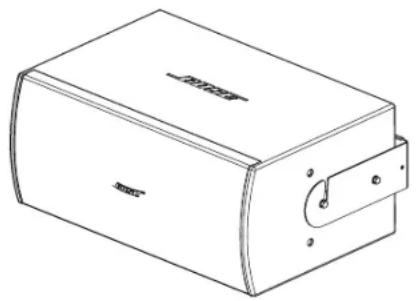 BOSE MB210WR - Mounting the Subwoofer with the U-Bracket - 1