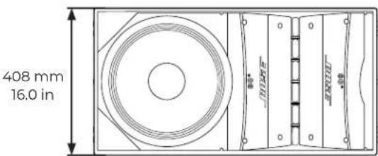 BOSE ArenaMatch AM20 - Product Dimensions - 3