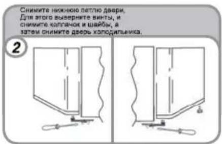 CANDY CCTOS542S - ПЕРЕНАВЕСКА ДВЕРЕЙ ХОЛОДИЛЬНИКА - 2