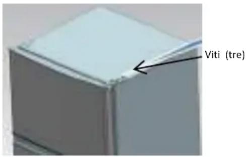 CANDY CMDDS 5142SN - INVERSIONE DEL SENSEO DI APERTURA DELLA PORTA FRIGO - 3