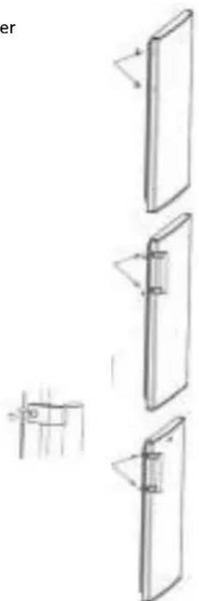 CANDY CMDDS 5142SN - MONTERING AV DORRHANDTAG (tillval) - 1