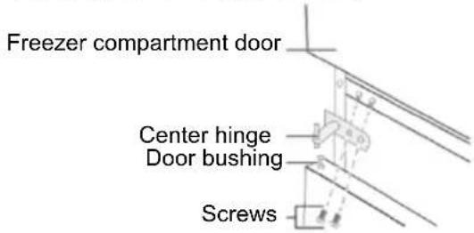 CANDY CMCL 4142WN - Reversing the Door Swing - 9