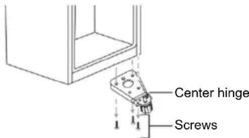 CANDY CMCL 4142WN - Reversing the Door Swing - 3