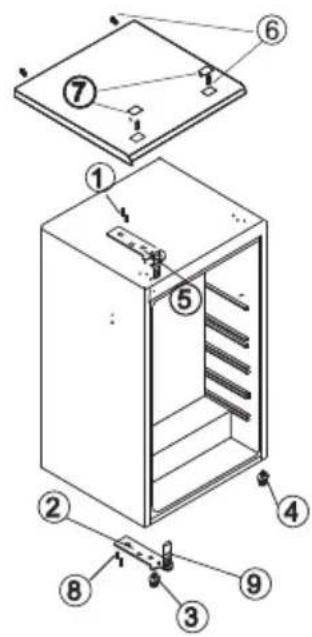 CANDY CHTOP 482WN - Changing the reversible door - 2