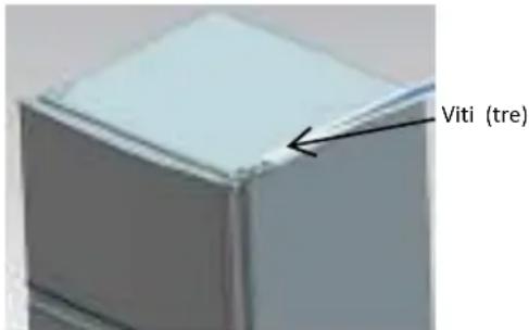 CANDY CMDDS 5144WHN - INVERSIONE DEL SENSO DI APERTURA DELLA PORTA FRIGO - 2