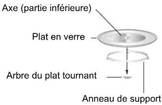 CANDY MIC25GDFX6 - Installation du plat tournant - 1