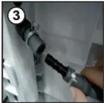 CANDY RO H9A3TES - Fit the hose as follows - 3