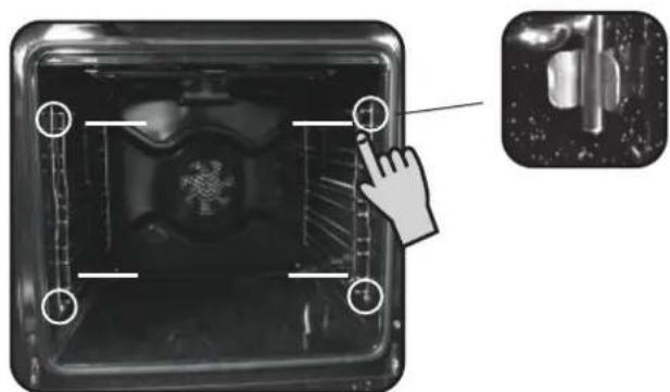 CANDY FCXE825VXE - Retrait et nettoyagedes grilles - 1