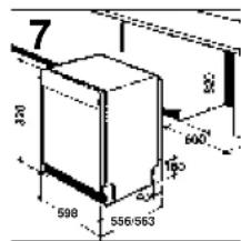 CANDY LS DFI 105 T - Onder of tussenbouw (Wanneer het onder een werkblad is geplaatst) - 3