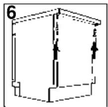 CANDY LS DFI 105 T - Fitting panels (some models only) - 2
