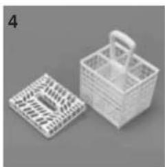 CANDY CDS150X02S - Onderkorf (fig. 3) - 1