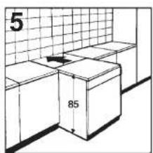 CANDY CDS150X02S - Fitting between existing cabinets - 1