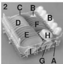 CANDY CDS350XDUEDI - Half load wash upper basket - 2