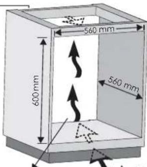 560 mm 600 mm 560 mm