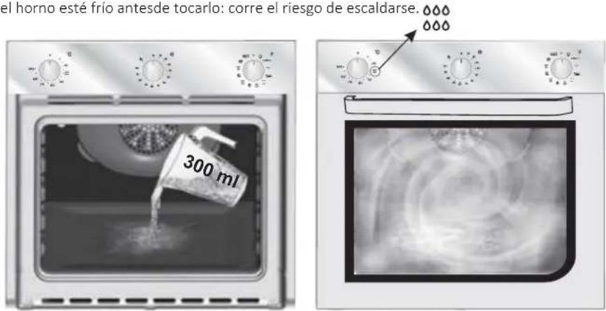 el horno esté frío antes de tocarlo: corre el riesgo de escaldarse. 300 ml