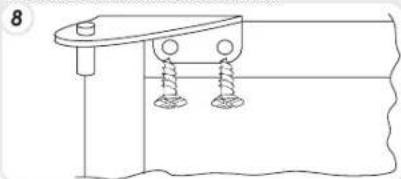 CANDY CDMEE 3750 - INVERSER LE SENS D'OUVERTURE DES PORTES - 8