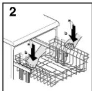CANDY LS CDW 578 - ADJUST BASKET TO THE LOWER POSITION: - 2